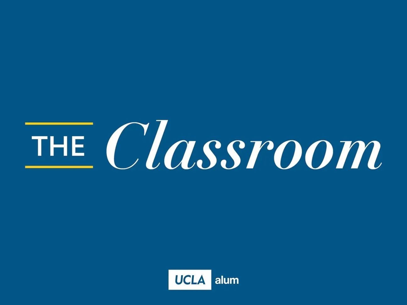 The Classroom — Brand system · Editorial