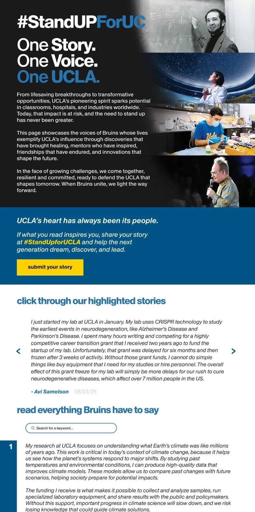 The UCLA appeal website.