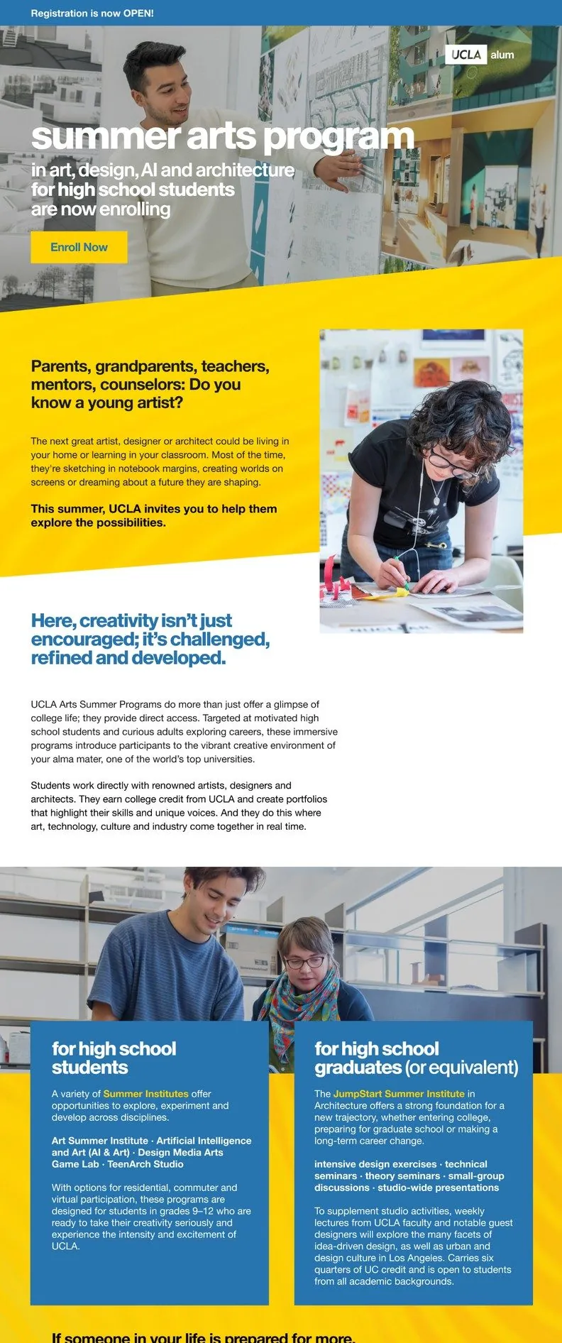 The UCLA Summer Programs website.