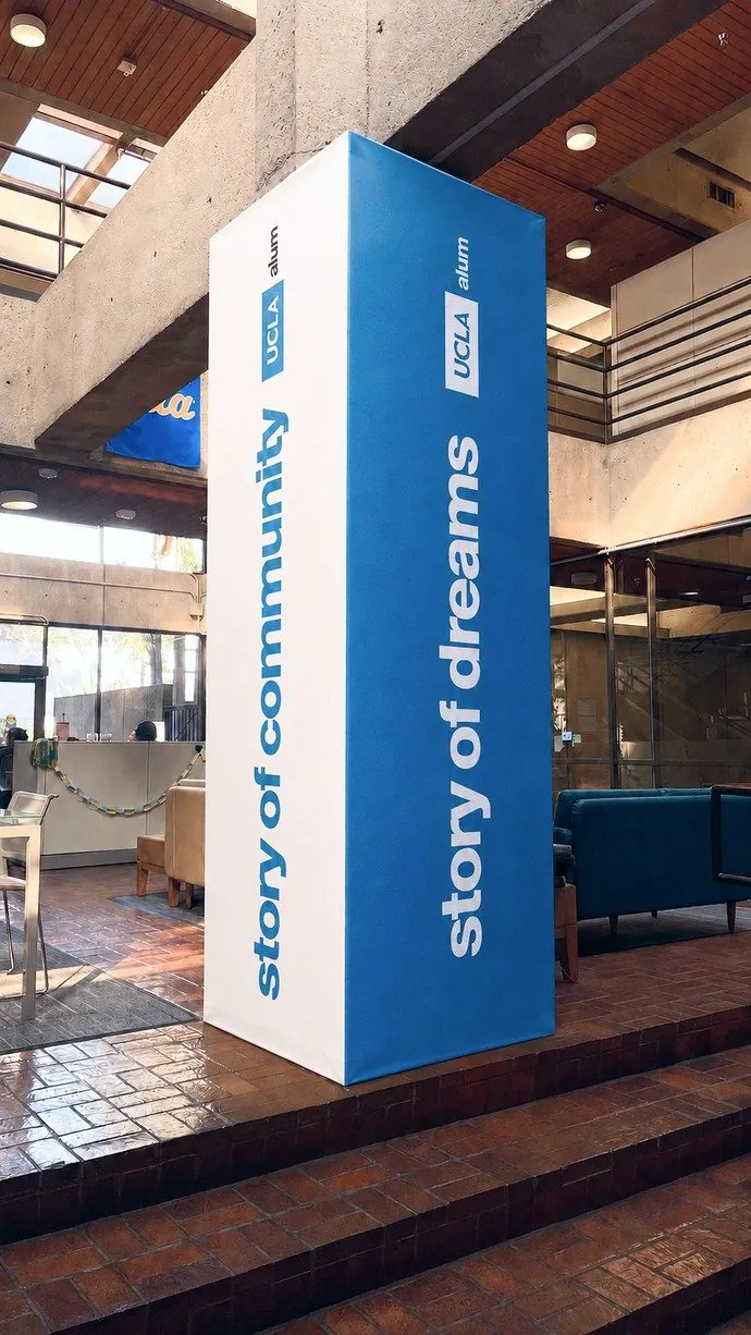 Environmental column graphic.