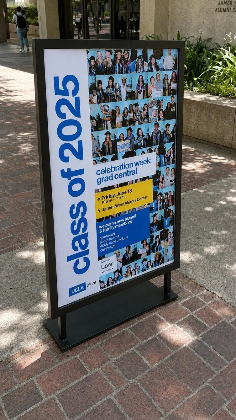 Event standee.