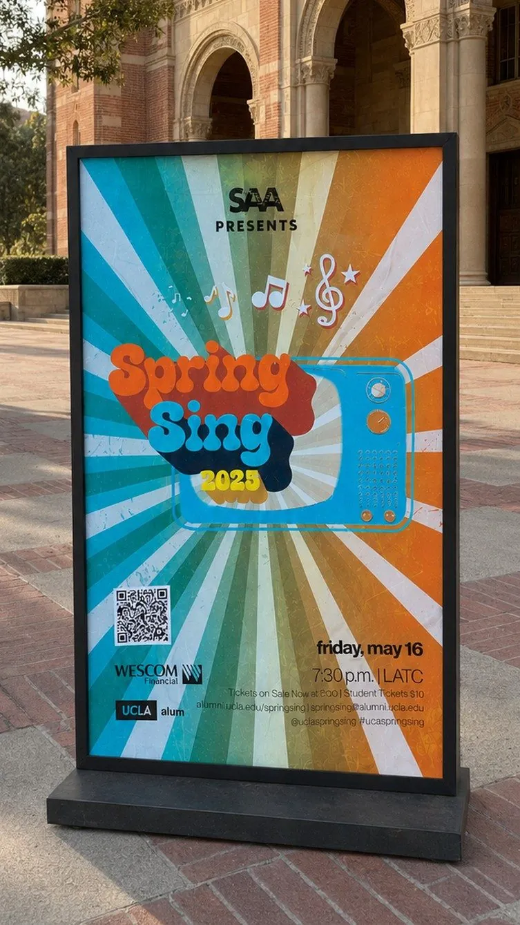 Event standee.