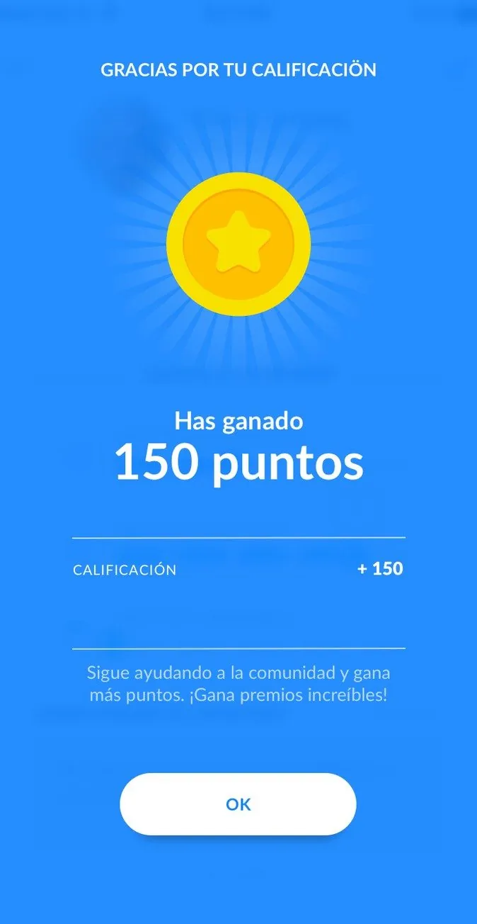 Wabu screen showing points and rewards.