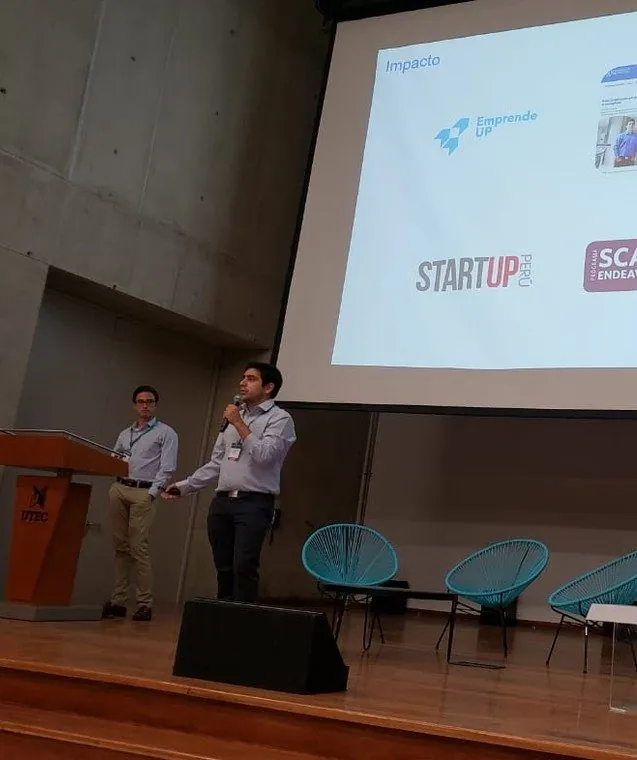 Wabu presented on stage.